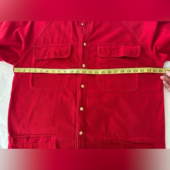 Versus Versace Red Men's Jacket Red corduroy size XL Vintage 90’s - Picture 10 of 12